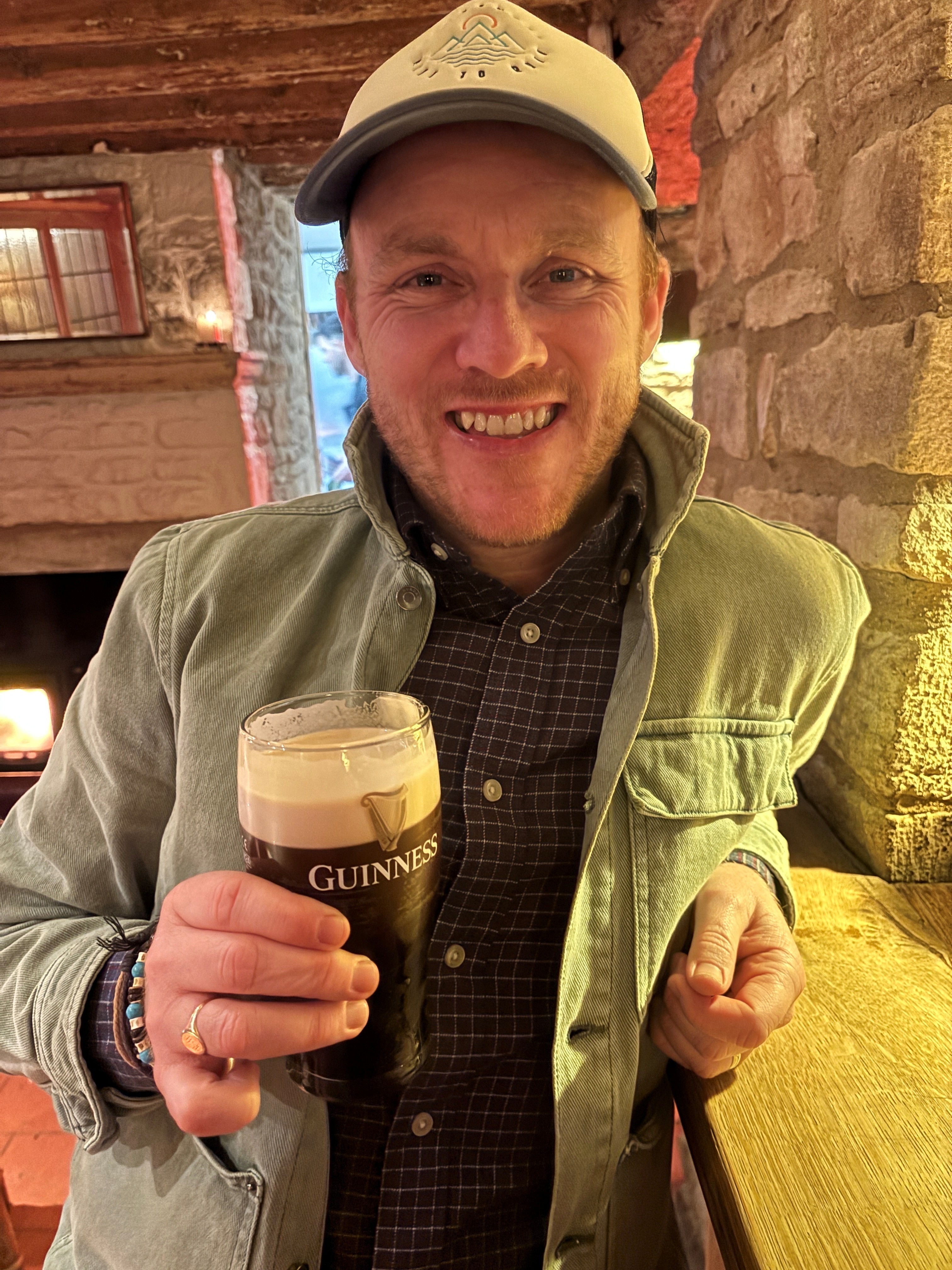 Tom with a Guinness